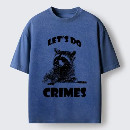 Tokyo-Lion Raccoon’s Crime Pact Washed T-Shirt