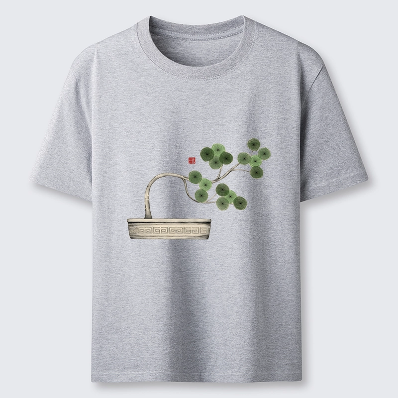 Tokyo-Lion Minimalist Bonsai Artistry Classic T-Shirt