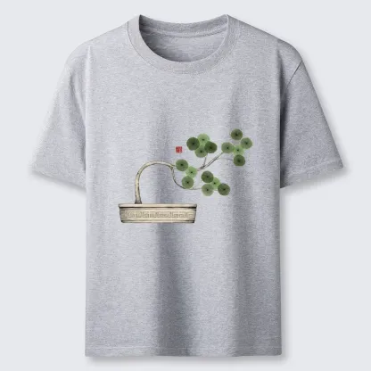 Tokyo-Lion Minimalist Bonsai Artistry Classic T-Shirt