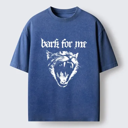 Tokyo-Lion Fierce Panther Roaring Loudly Washed T-Shirt