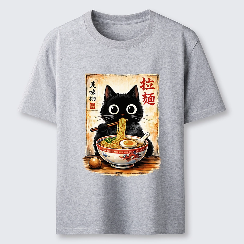 Tokyo-Lion Cute Cat Slurping Ramen Classic T-Shirt