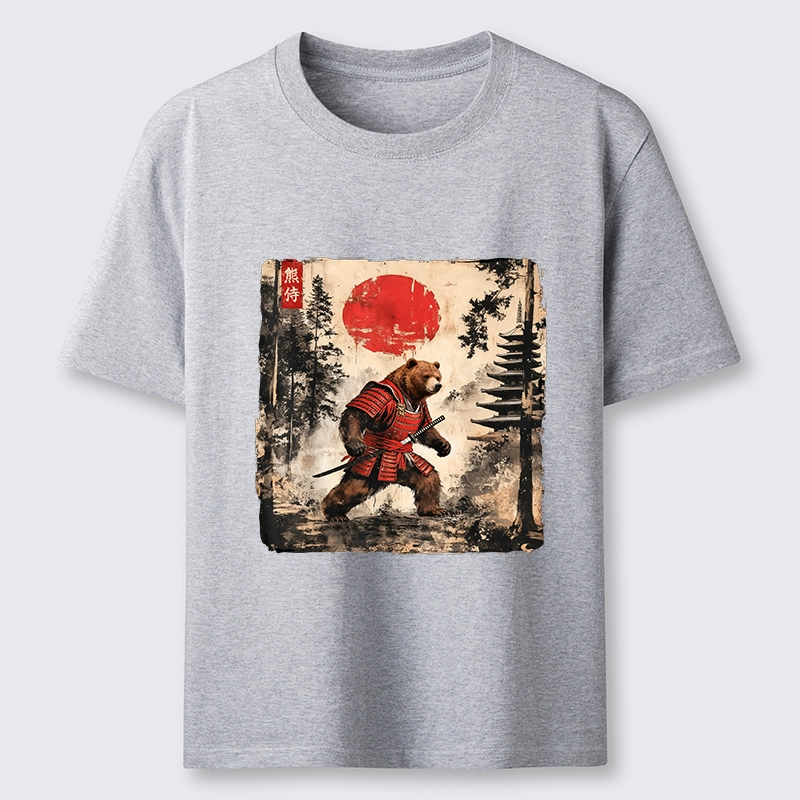 Tokyo-Lion Japanese Samurai Bear With Katana Classic T-Shirt-Tokyo-Lion