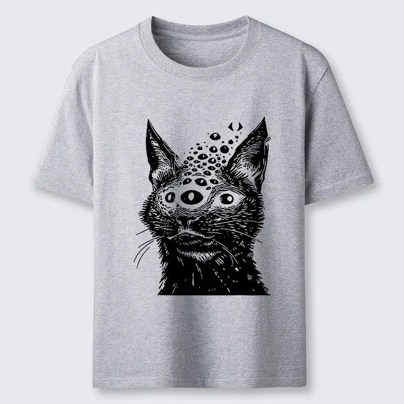 Tokyo-Lion Trippy Cat Third Eye Meme Classic T-Shirt