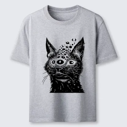 Tokyo-Lion Trippy Cat Third Eye Meme Classic T-Shirt