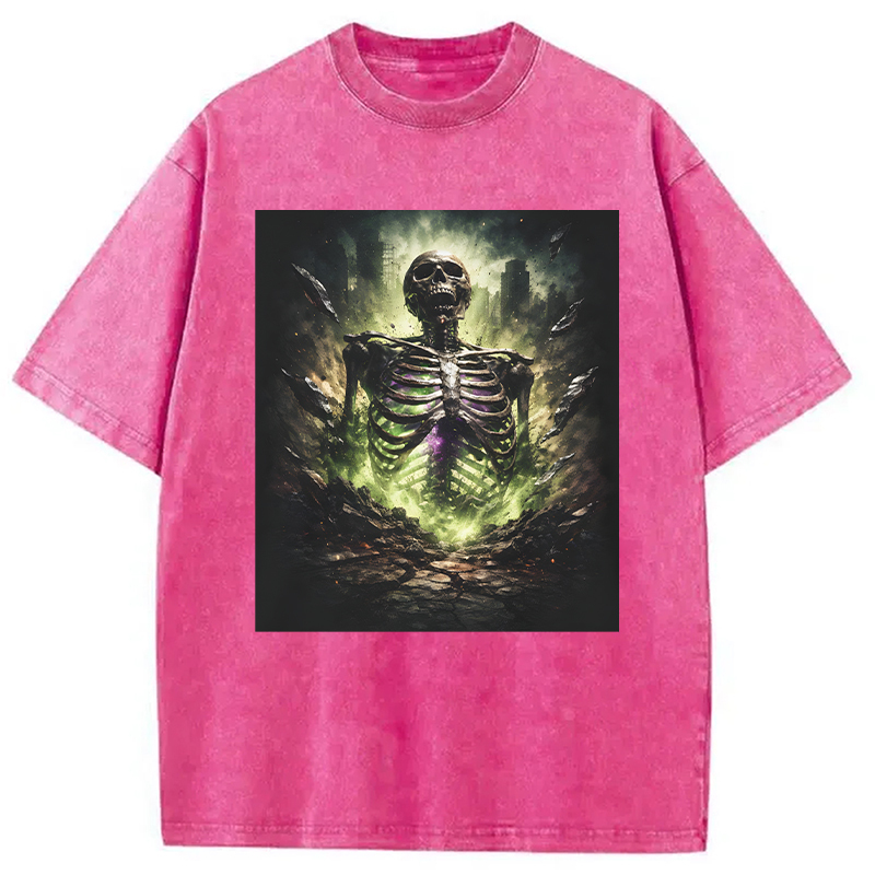 Tokyolion Radioactive Inspired Skeleton Washed T-Shirt