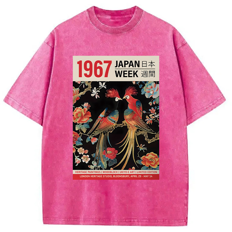 Tokyolion Love Birds Washed T-Shirt