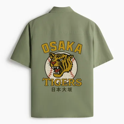 Tokyo-Lion Funny Osaka Lions Work Shirt-Tokyo-Lion