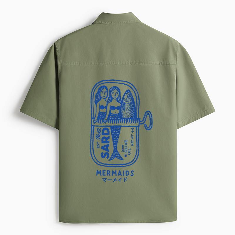 Tokyo-Lion Mermaid Can Work Shirt-Tokyo-Lion