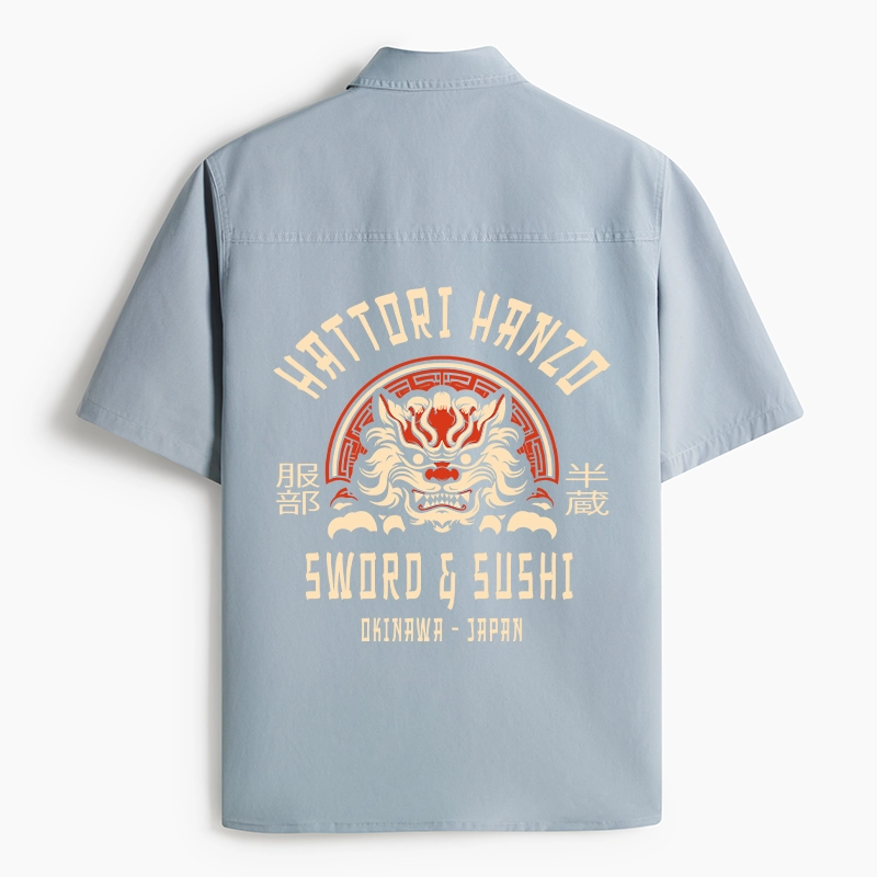 Tokyo-Lion Hattori Hanzo Sword Work Shirt-Tokyo-Lion