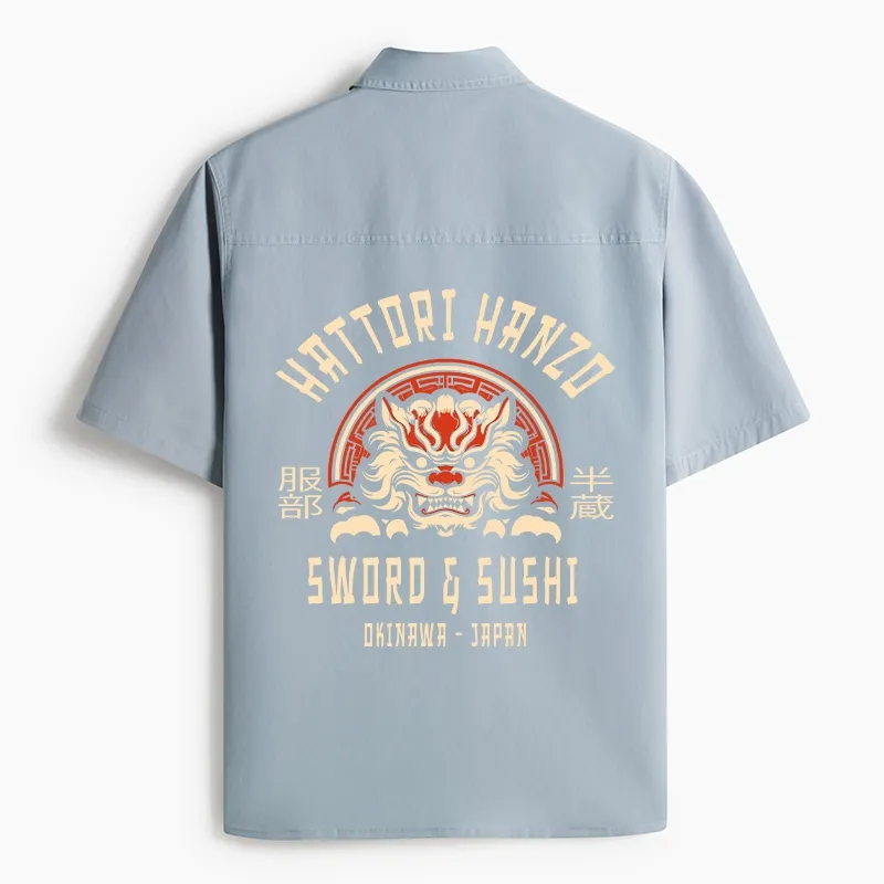 Tokyo-Lion Hattori Hanzo Sword Work Shirt-Tokyo-Lion