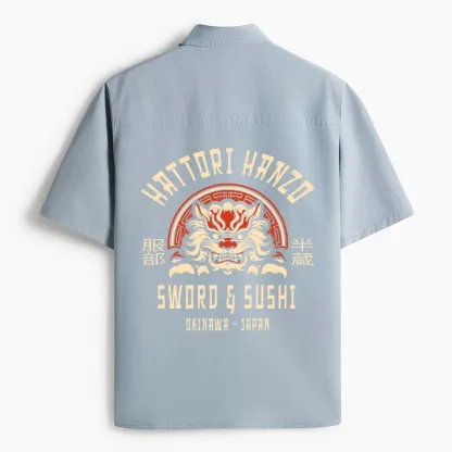 Tokyo-Lion Hattori Hanzo Sword Work Shirt-Tokyo-Lion