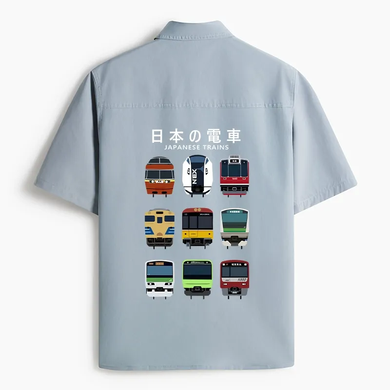 Tokyo-Lion Japanese Train Collection Work Shirt-Tokyo-Lion