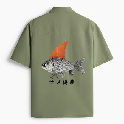 Tokyo-Lion Fish Disguise Work Shirt-Tokyo-Lion