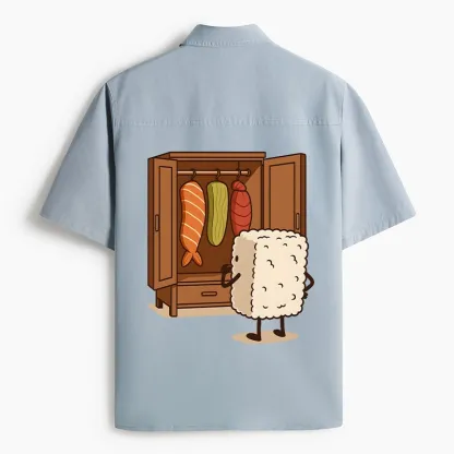 Tokyo-Lion Sushi Pick Out Clothes Work Shirt