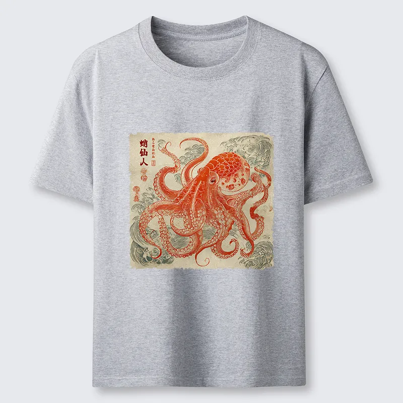 Tokyo-Lion Octopus Sage Classic T-Shirt