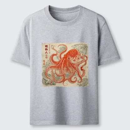 Tokyo-Lion Octopus Sage Classic T-Shirt