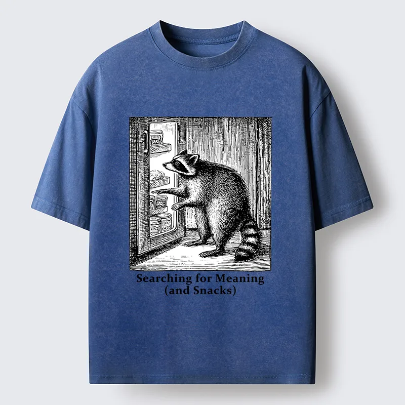 Tokyo-lion Raccoon Searching For Items Washed T-Shirt