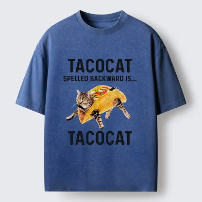 Tokyo-Lion Tacocat Funny Washed T-Shirt