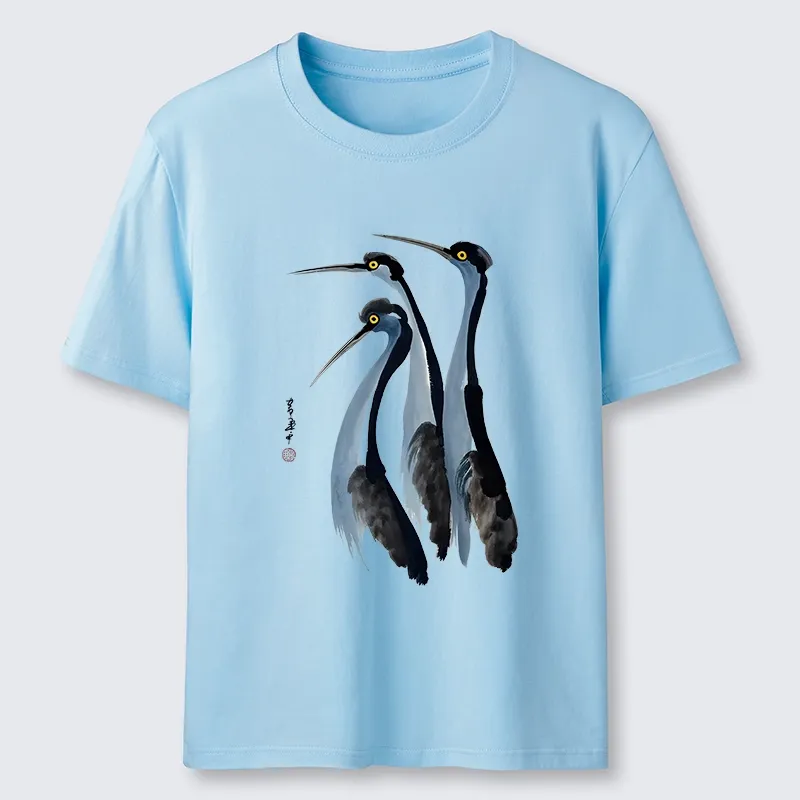 Tokyo-Lion Blue Crane Classic T-Shirt
