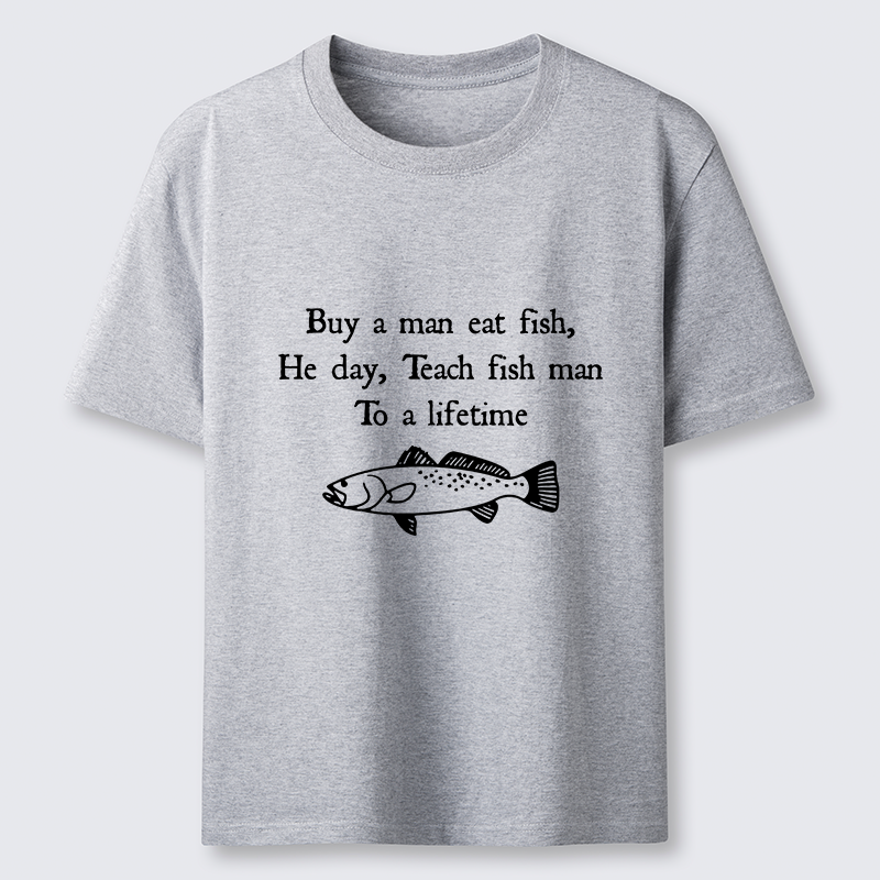 Tokyo-Lion Man Eat Fish Meme Classic T-Shirt