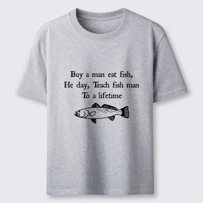 Tokyo-Lion Man Eat Fish Meme Classic T-Shirt