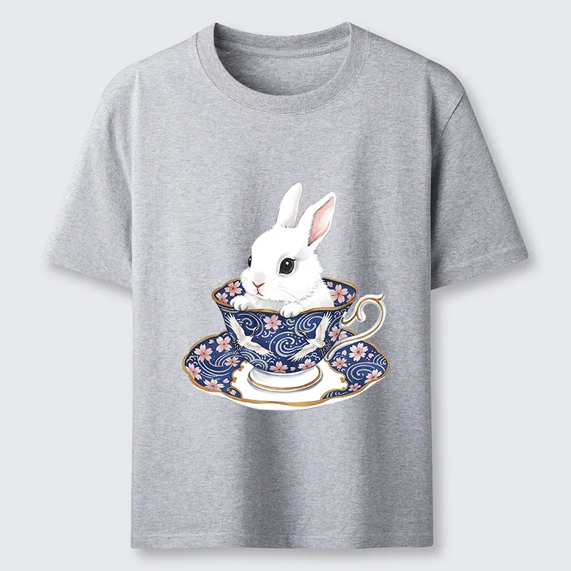 Tokyo-Lion Cute Rabbit Tea Set Classic T-Shirt