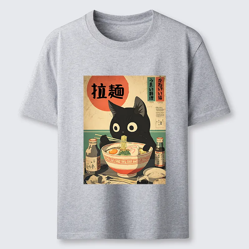 Tokyo-Lion Cat Is Eating Ramen At The Restaurant Classic T-Shirt