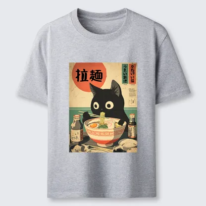 Tokyo-Lion Cat Is Eating Ramen At The Restaurant Classic T-Shirt