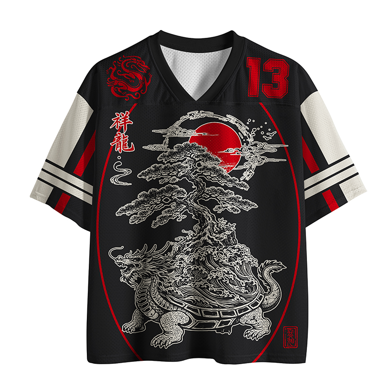Tokyo-Lion Auspicious Dragon Mesh Jersey
