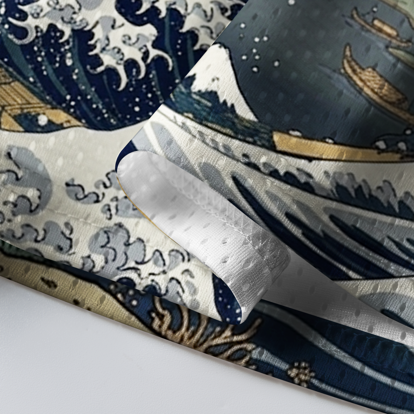 Tokyo-lion The Great Wave&Zen Koi Mesh Jersey