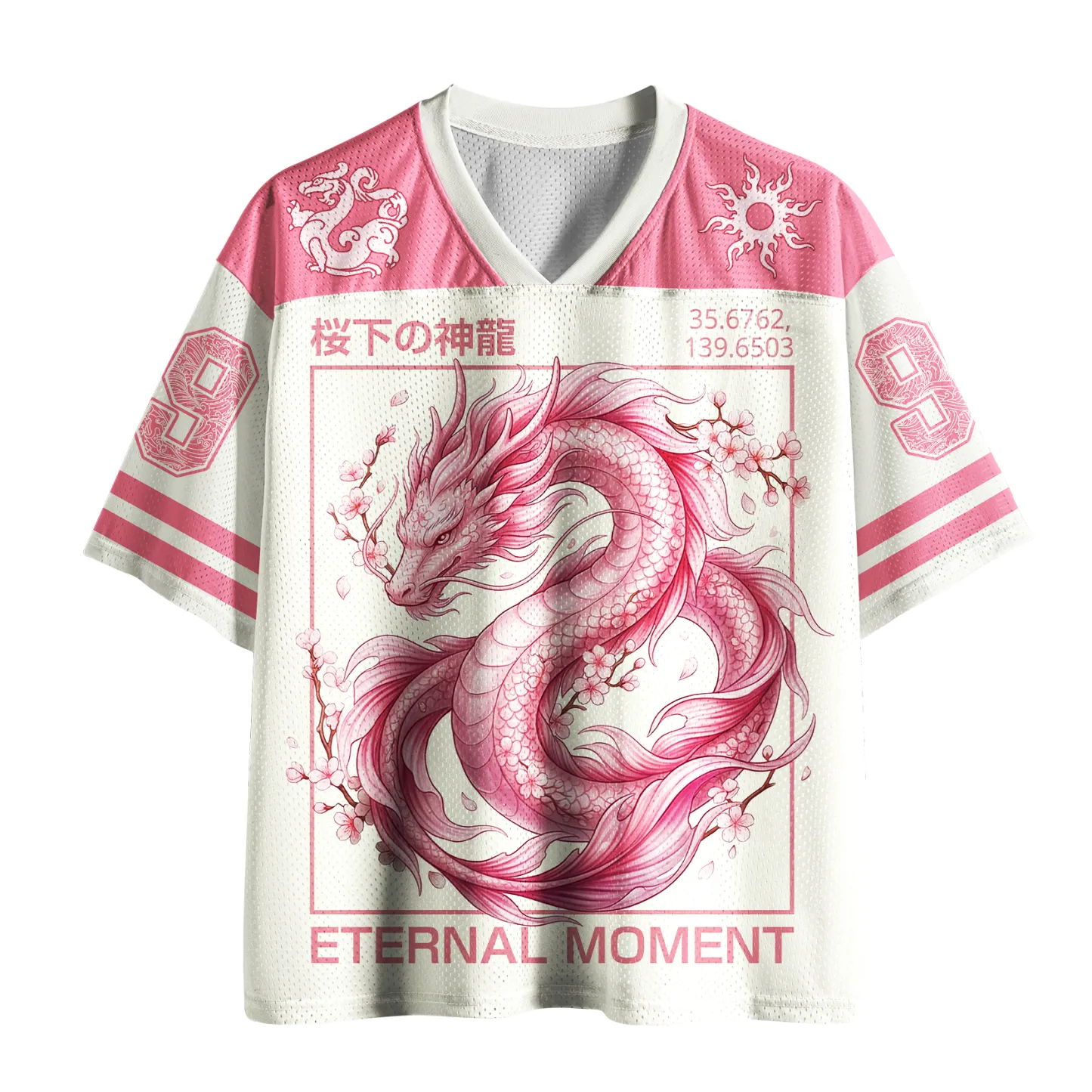 Tokyo-Lion Sakura Dragon: Eternal Bloom Mesh Jersey-Tokyo-Lion