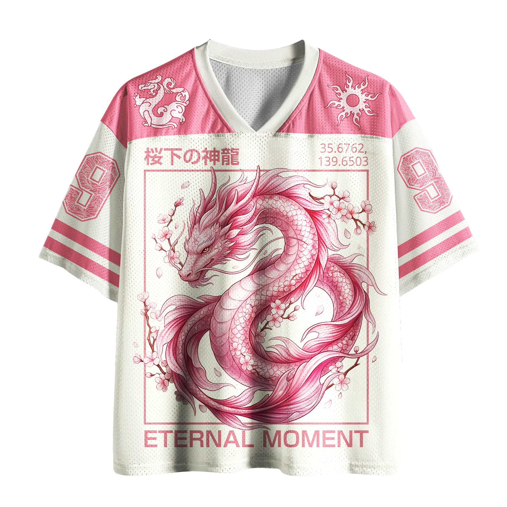 Tokyo-Lion Sakura Dragon: Eternal Bloom Mesh Jersey-Tokyo-Lion
