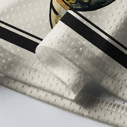 Tokyo-Lion Cute Black Cat Eating Ramen Japan Mesh Jersey