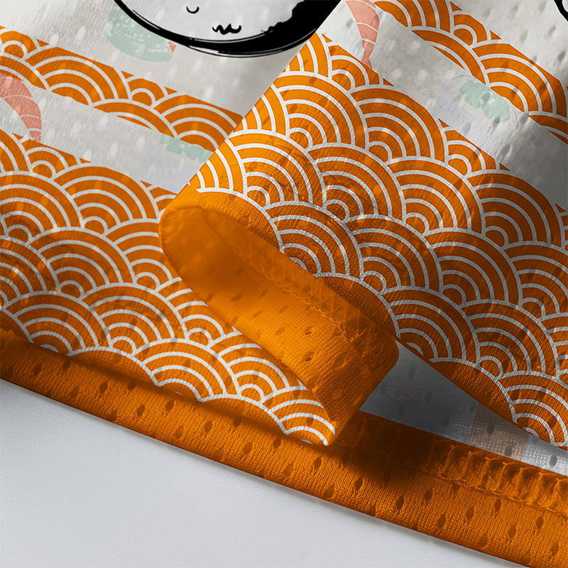 Tokyo-lion Sumo Riding A Sushi Bike Mesh Jersey