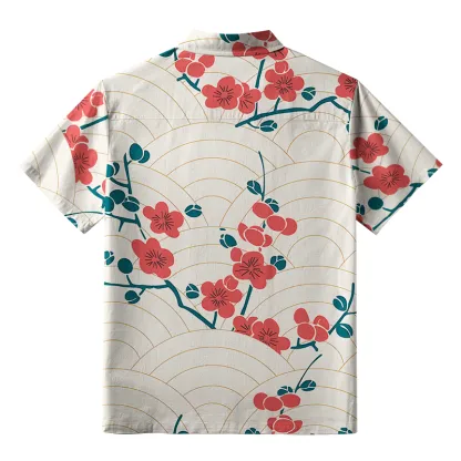 Tokyo-Lion Blossom Wave Aloha Hawaiian Shirt