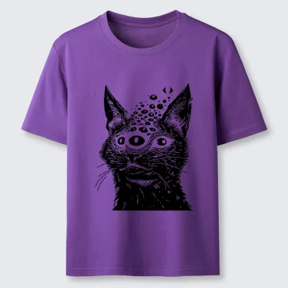 Tokyo-Lion Trippy Cat Third Eye Meme Classic T-Shirt