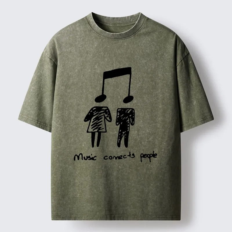 Tokyo-Lion Music Is The Universal Language Washed T-Shirt