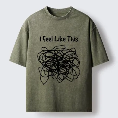 Tokyo-Lion This Is How My Brain Feels Washed T-Shirt