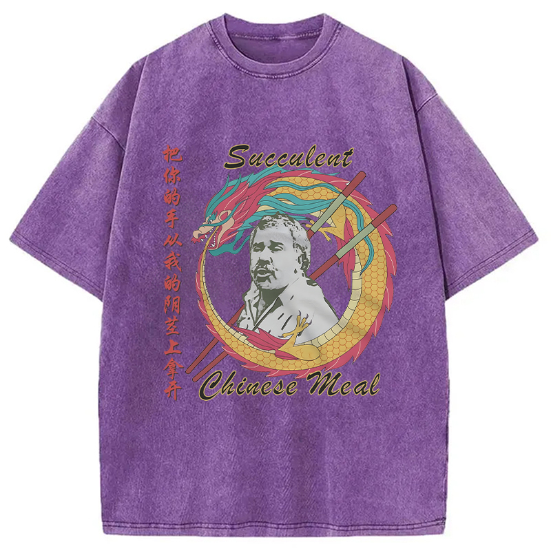 Tokyolion Succulent Chinese Meal Meme Washed T-Shirt