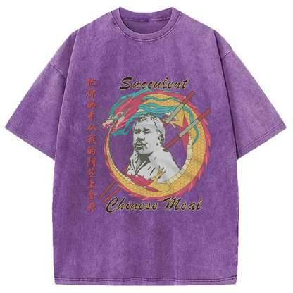 Tokyolion Succulent Chinese Meal Meme Washed T-Shirt