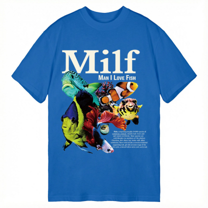 TokyoLion Man I Love Fish Vintage Meme Classic T-Shirt-Tokyo-Lion