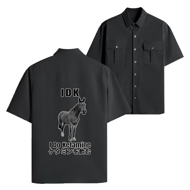 Tokyo-Lion IDK I Do Ketamine Work Shirt-Tokyo-Lion