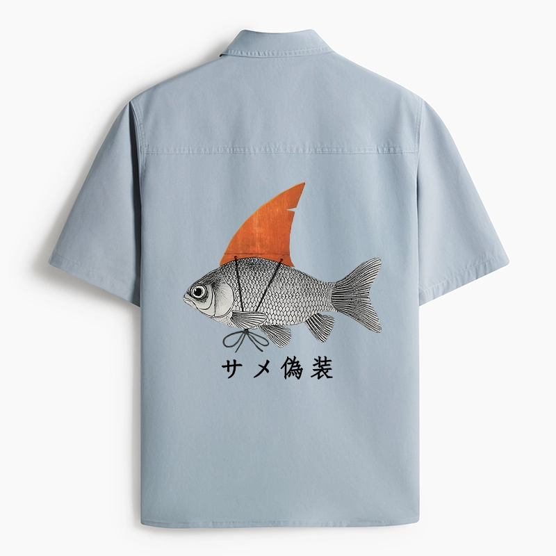 Tokyo-Lion Fish Disguise Work Shirt-Tokyo-Lion