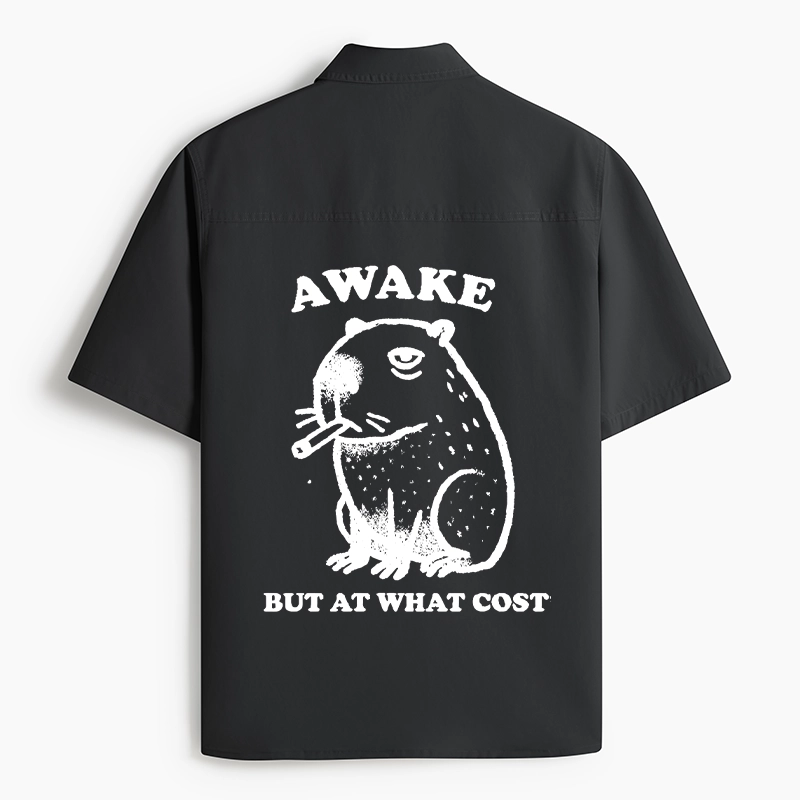 Tokyo-Lion Smoking Capybara Work Shirt