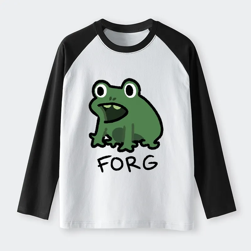 Tokyo-Lion Funny Forg Japan Raglan Long Sleeve T-shirt