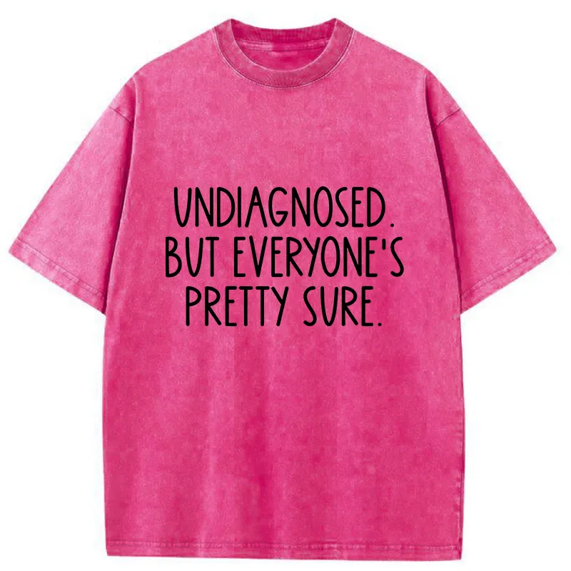 Tokyo-Lion Self-diagnosed Illness Funny Washed T-Shirt