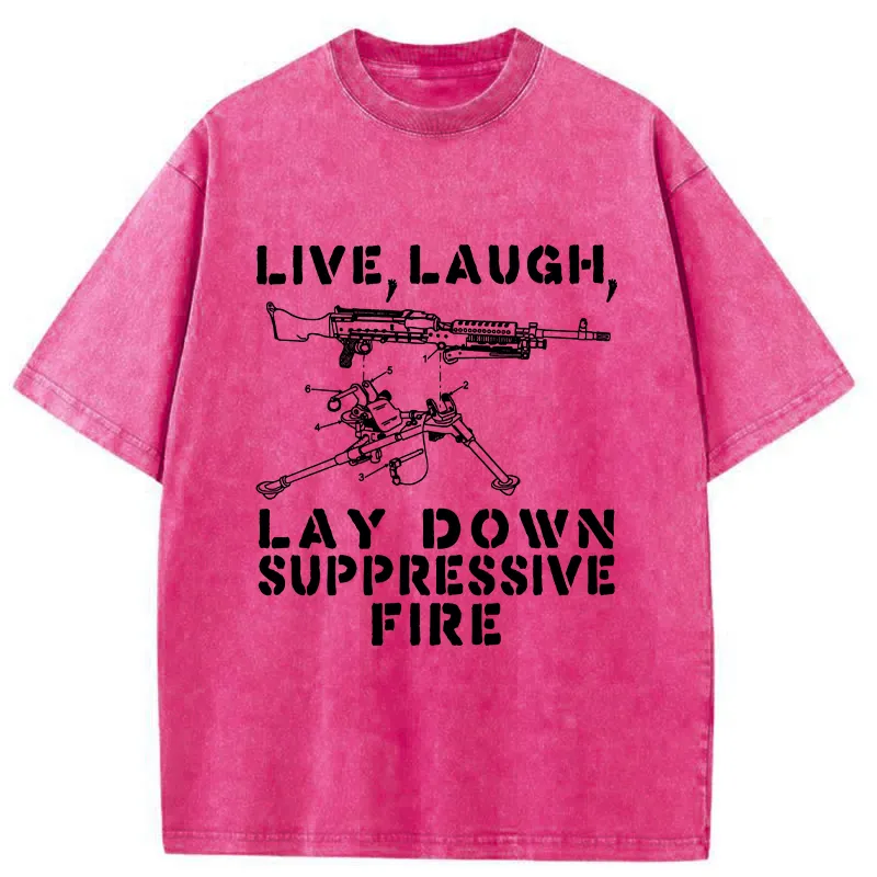 Tokyo-Lion Suppression By Force Funny Washed T-Shirt