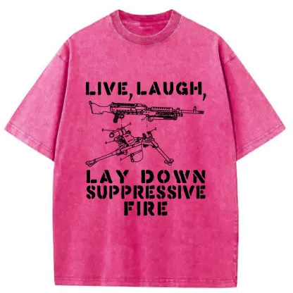 Tokyo-Lion Suppression By Force Funny Washed T-Shirt