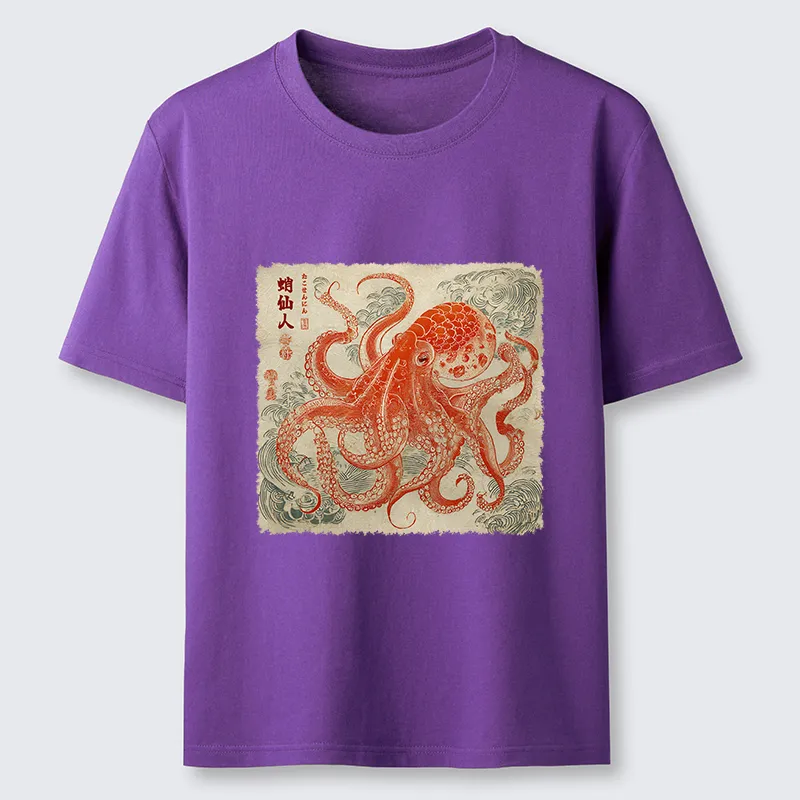 Tokyo-Lion Octopus Sage Classic T-Shirt