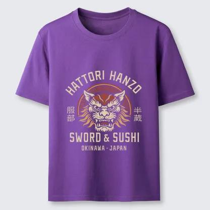 Tokyo-Lion Hattori Lion Japanese Samurai Classic T-Shirt